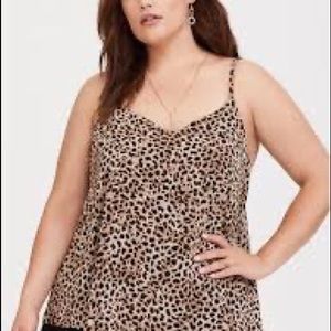 Torrid Swing Cami * leopard print  tank SZ 1.